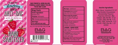 Image Description (Hand Sanitizer Strawberry Scented 60 mL 62 Vv)